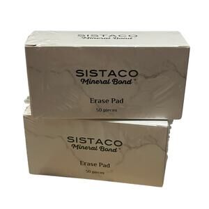 Sistaco Mineral Bond Nail Erase Pads 100 Pads NEW SEALED